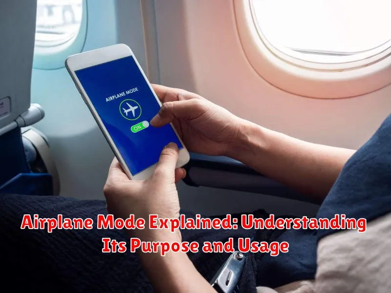 Airplane Mode Explained: Understanding Its Purpose and Usage