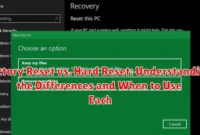 Factory Reset vs. Hard Reset: Understanding the Differences and When to Use Each