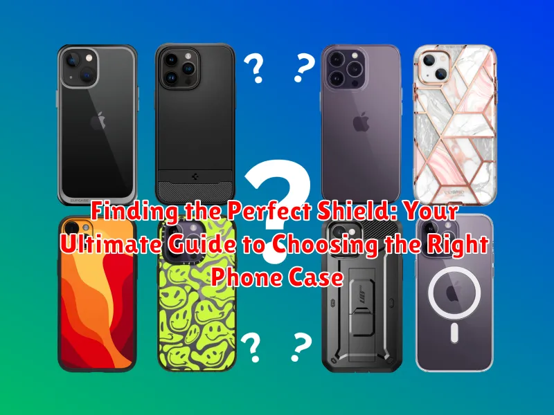 Finding the Perfect Shield: Your Ultimate Guide to Choosing the Right Phone Case