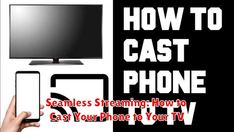 Seamless Streaming: How to Cast Your Phone to Your TV
