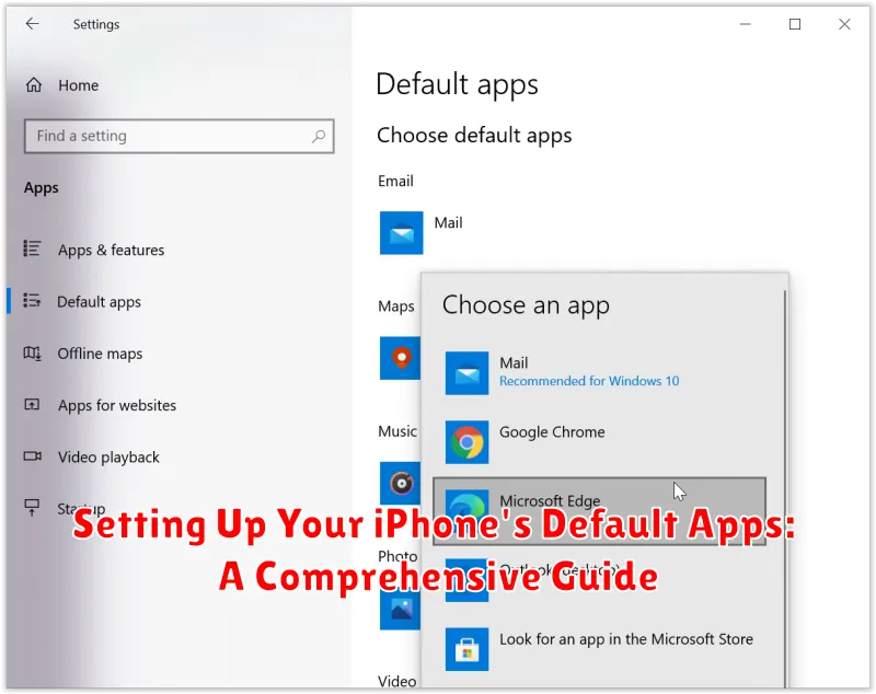 Setting Up Your iPhone's Default Apps: A Comprehensive Guide